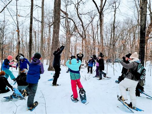 snow yoga